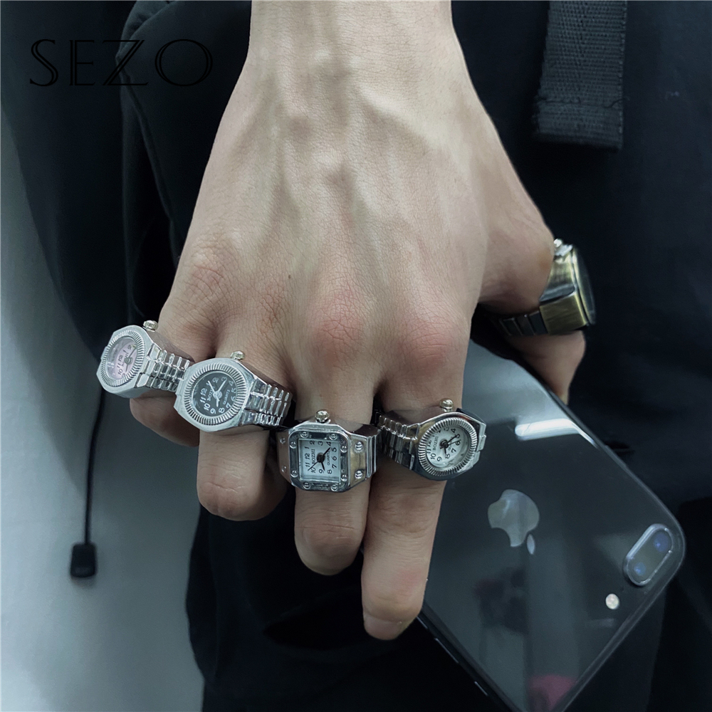 SEZO Korea Ladies Fashion Accessories Retro Personality Ring Ring Bell Hip Hop Jewelry