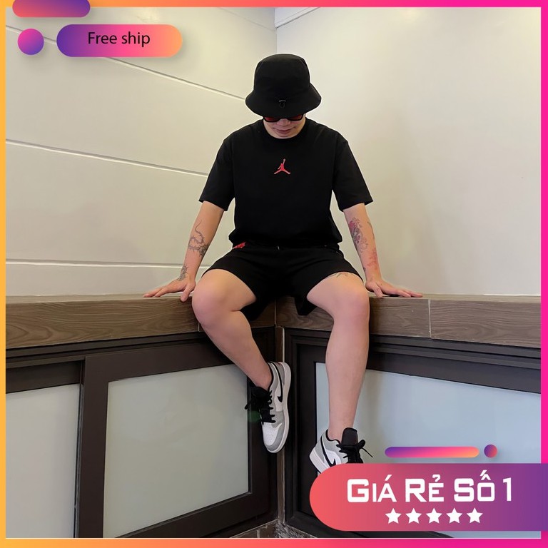 Áo Off-White Jordan, áo thun form rộng tay lỡ hàng cao cấp.  Chất vải mềm mịn, thoáng mát