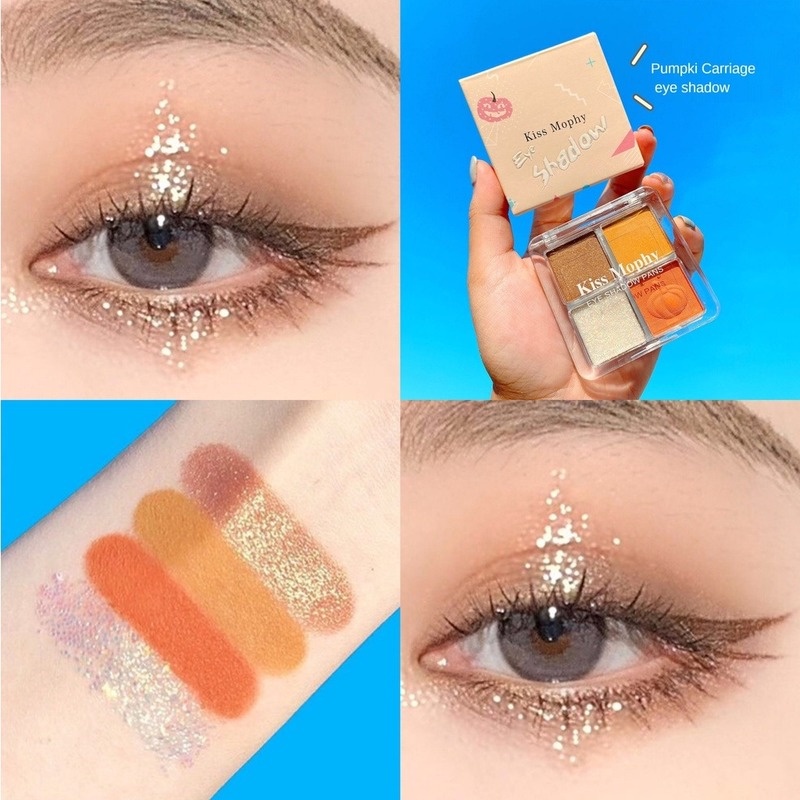 [Hàng mới về] Bảng phấn mắt màu lì kháng nước chống mồ hôi không lem trang điểm nhẹ như không | BigBuy360 - bigbuy360.vn