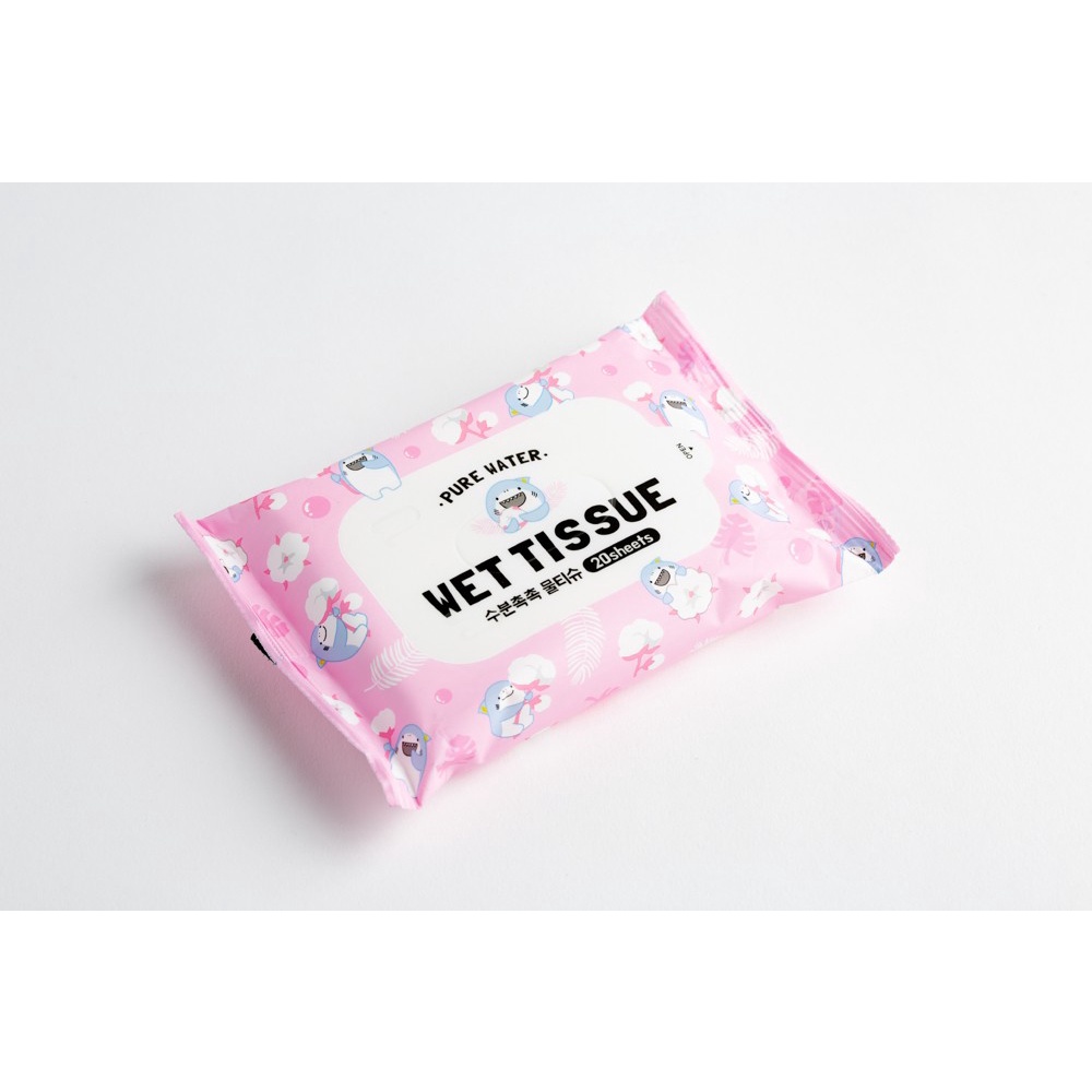 Khăn Ướt Cầm Tay ARTBOX Hàn Quốc Màu Hồng Tiện Lợi