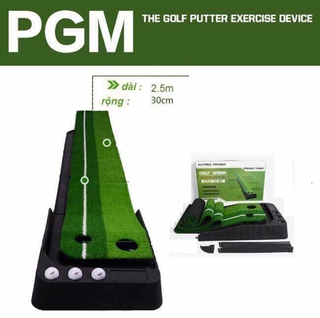 Thảm putter nhựa, Thảm tập Putting Golf PGM nhựa