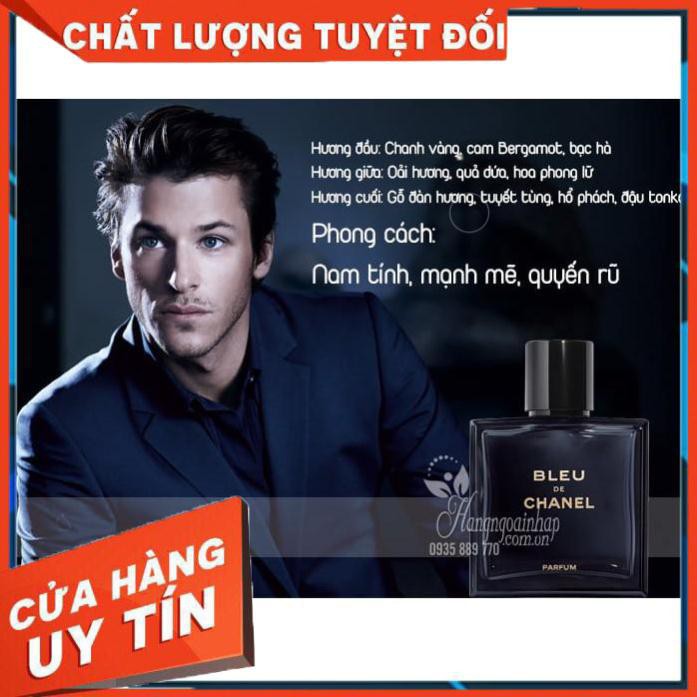 [CHÍNH HÃNG] - Nước Hoa Nam Bleu de Chanel Eau De Parfum 100ml Mp63!!!