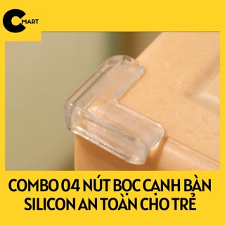 COMBO 4 NÚT BỌC CẠNH BÀN SILICON AN TOÀN TRẺ [CMART.COM.VN]