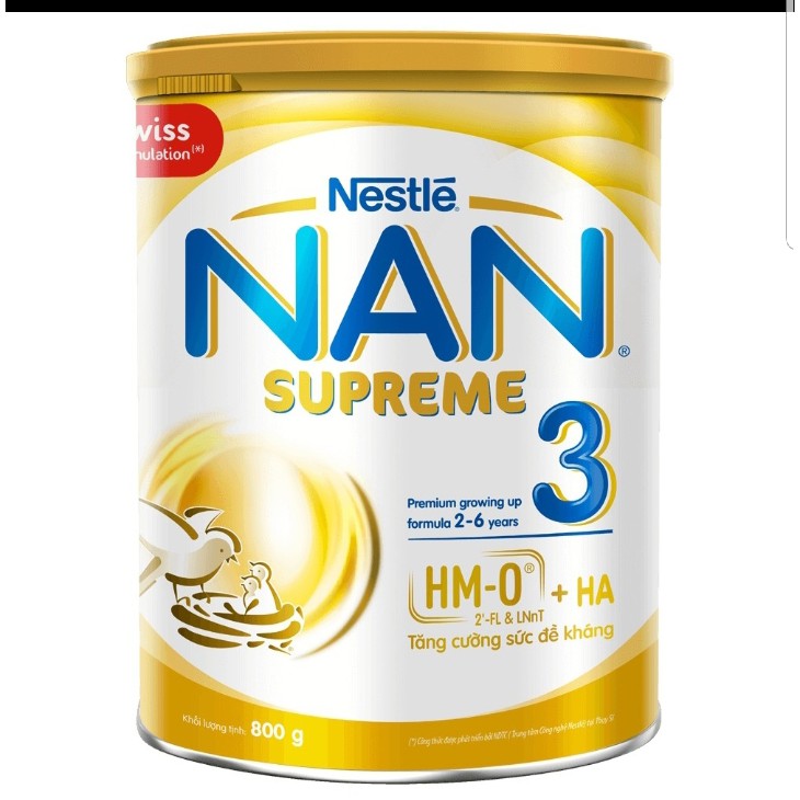 Sữa bột Nan Supreme  3 900g ( Mẫu mới).