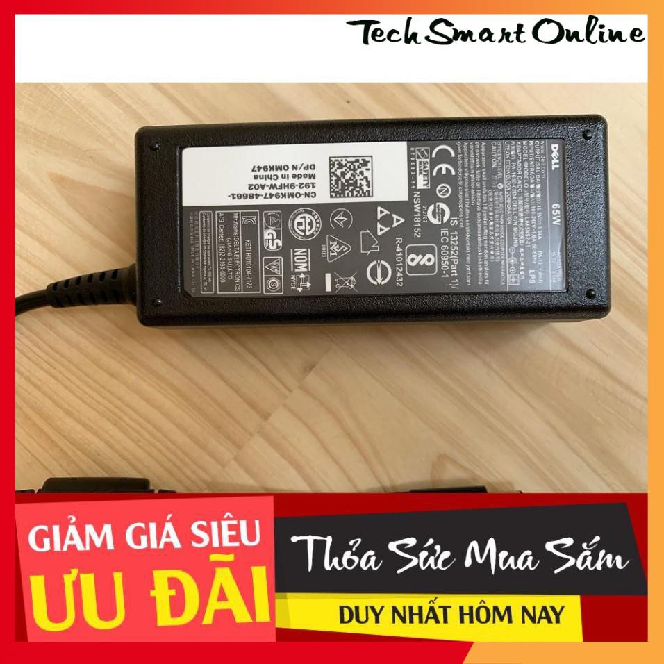 Cục sạc laptop  DELL 19.5V-3.34A 65W - CHÂN KIM NHỎ - CHÍNH HÃNG