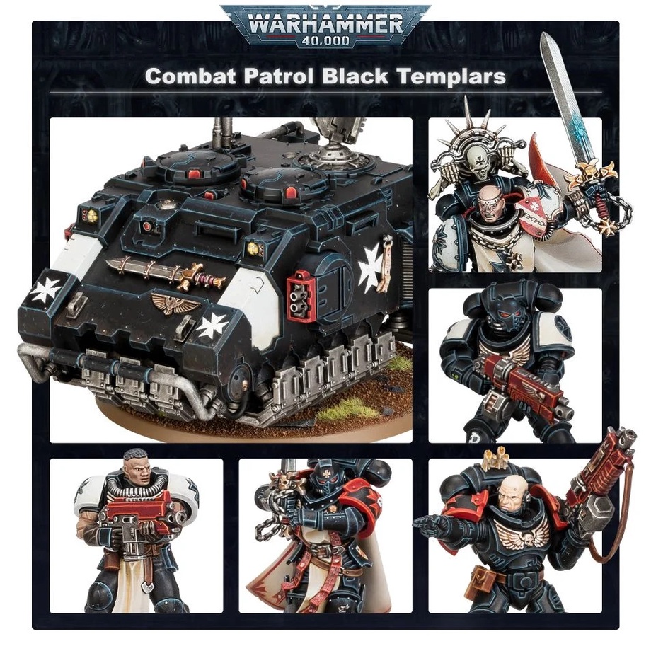 Mô hình nhân vật Warhammer 40k Combat Patrol: Black Templars