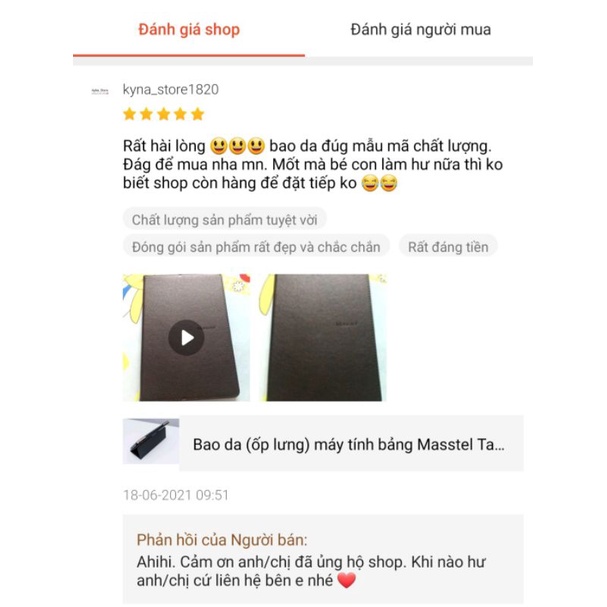 Bao da (ốp lưng) máy tính bảng Masstel Tab 10 Pro - Chính hãng