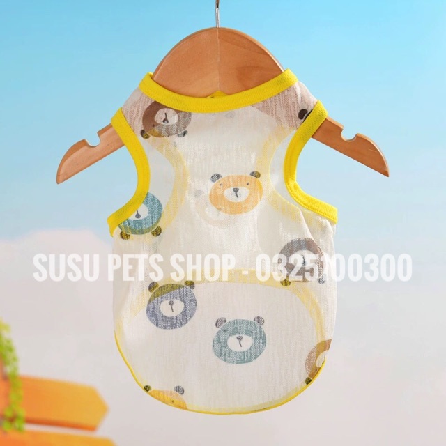 Áo balo lưới mát cho chó mèo