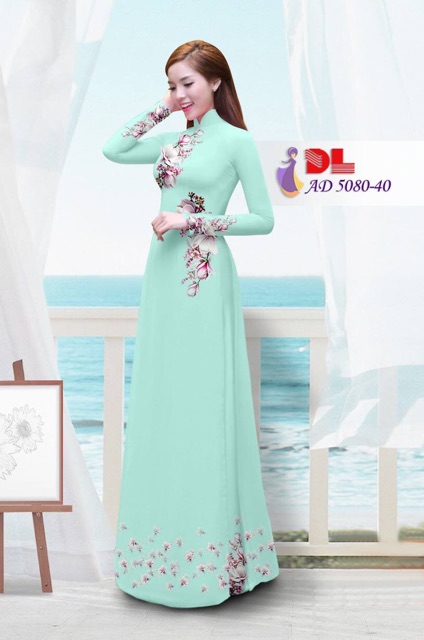 Vải áo dài in hoa