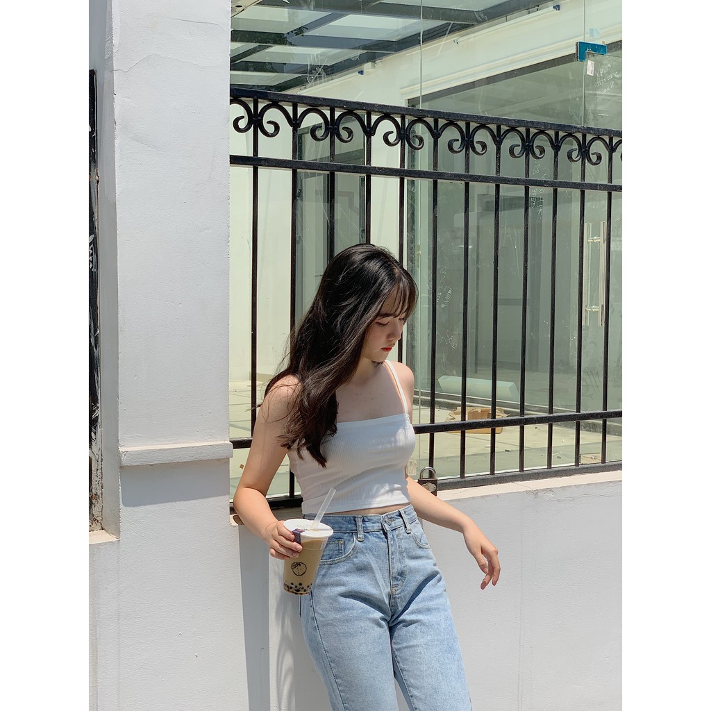 Áo 2 dây thun gân tk TKP65 1994closet | BigBuy360 - bigbuy360.vn