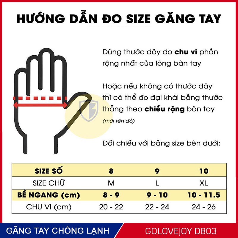 Găng tay chống lạnh Golovejoy DB03, kiểu găng tay mùa đông nam nữ, đi xe máy, chống nước và sử dụng cảm ứng tốt