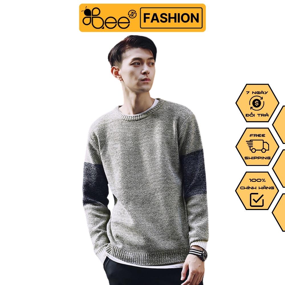 Áo len nam cổ tròn form rộng BEEZ phong cách Hàn Quốc chất liệu ngoại nhập cao cấp AL11
