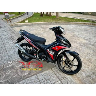 Tem xe exciter 135 lc đen đỏ trắng