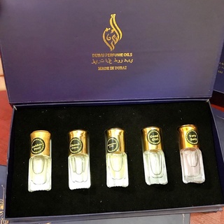 Set 5 nước hoa dubai chai dạng lăn hộp đựng nắp nam châm