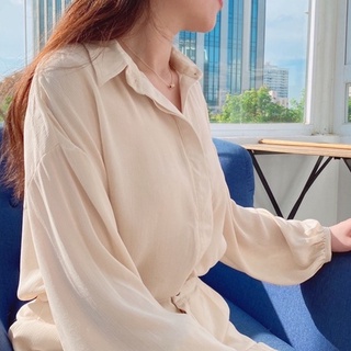 Set sơ mi nữ áo buộc dây Hàn Quốc lụa tơ cao cấp