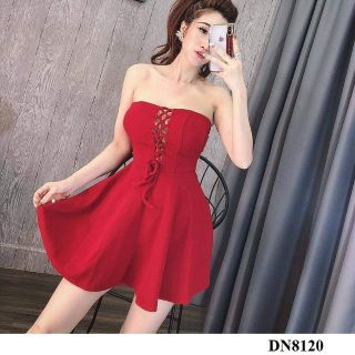 Đầm xòe cúp ngực đan dây sexy