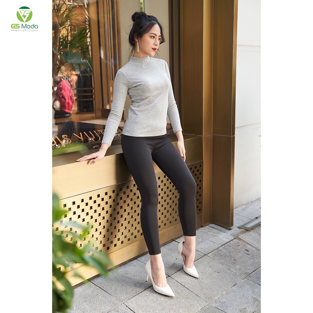 Quần legging nữ cạp cao nâng mông GS Moda, co giãn, thấm  hút mồ hôi, vải 2 mặt cao cấp 21Q0001L