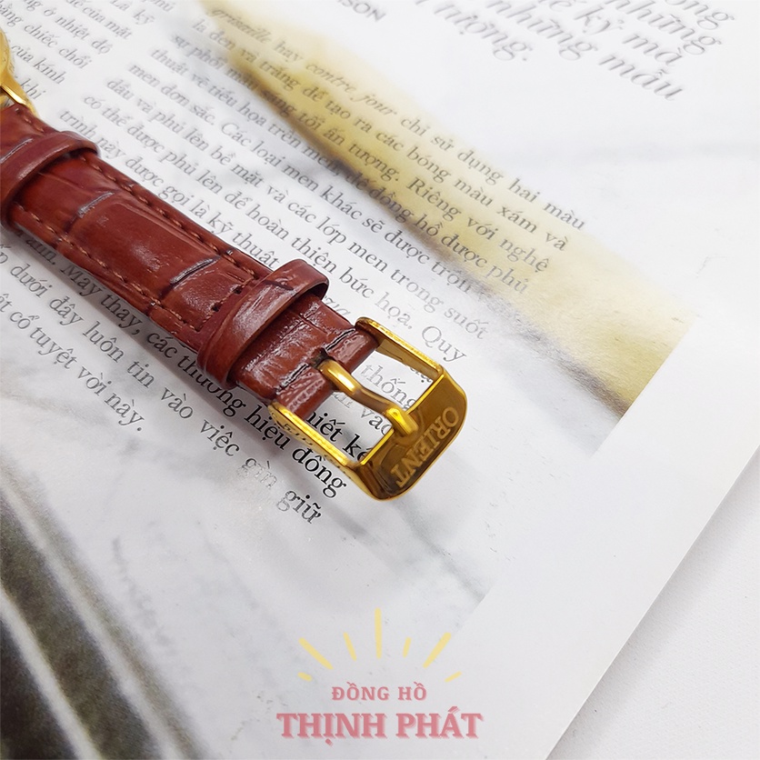 Đồng Hồ Nữ Thời Trang Dây Da - Pin  Kính Sapphire Chống Nước