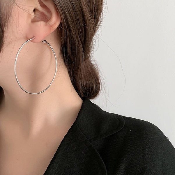 Khuyên Tai Tròn Lớn Thanh Lịch