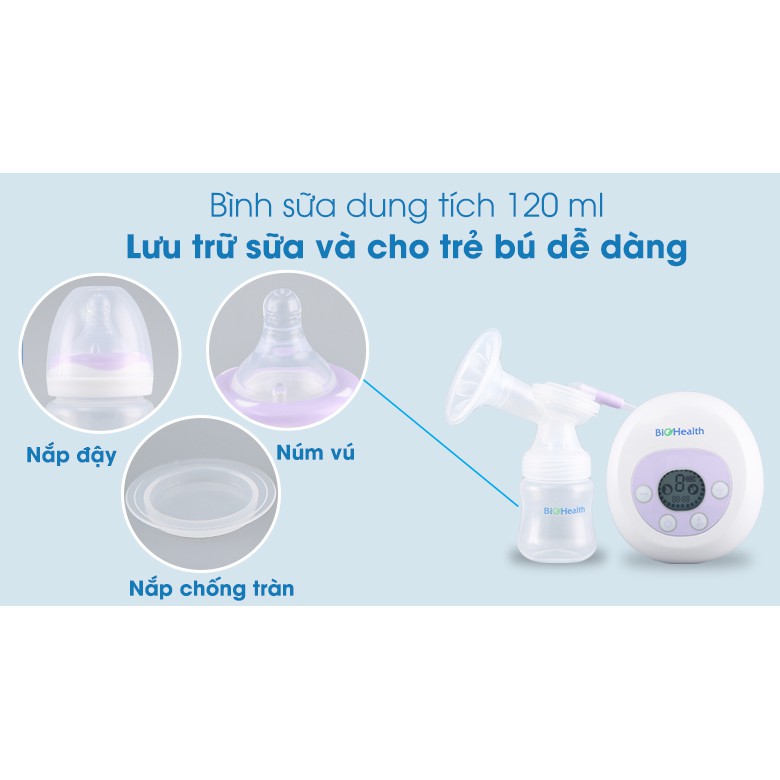 Máy hút sữa điện 1 bình Biohealth THÔNG MINH TIỆN LỢI - thương hiệu ÚC [CHÍNH HÃNG]