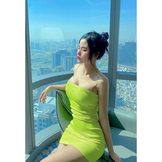 [Chuyên Sỉ] Đầm body 2 dây trơn nữ nhiêu màu ( len tăm ) - Carotshop [Vải Đẹp] | BigBuy360 - bigbuy360.vn