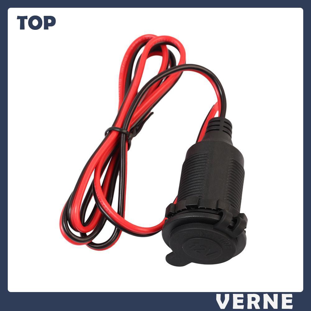 Dây cáp chuyển đổi đầu nối phích cắm ổ cắm tẩu sạc thuốc lá xe hơi cổng DC 12/24V
