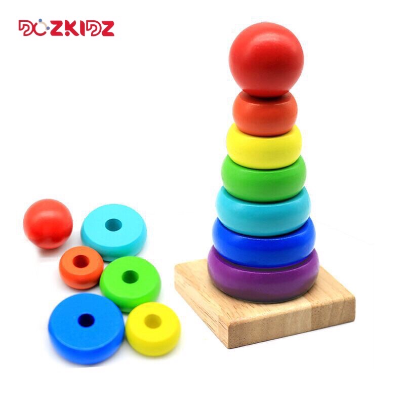 Đồ chơi gỗ thông minh, bộ 3 món phát triện trí tuệ và kỹ năng cho bé từ 0 đến 3 tuổi - DOZKIDZ