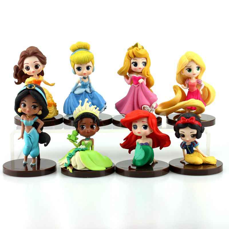 Bộ 08 Mô Hình Các Nàng Công Chúa Disney