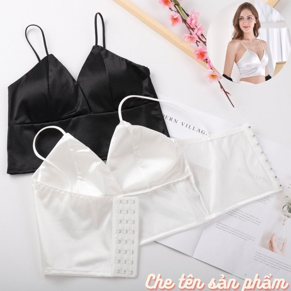 Áo Lót Nữ Satin - Áo Bra Nữ Satin Phi Bóng Bản To - Braletet Lụa Bóng Thiết Kế Không Gọng,Trang Nhã,Dễ Mặc Nâng Ngực Nhẹ