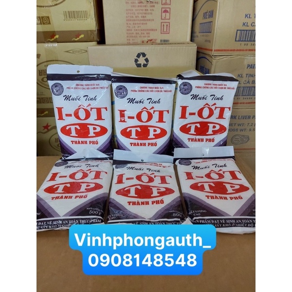 Muối tinh iot thành phố 500gr