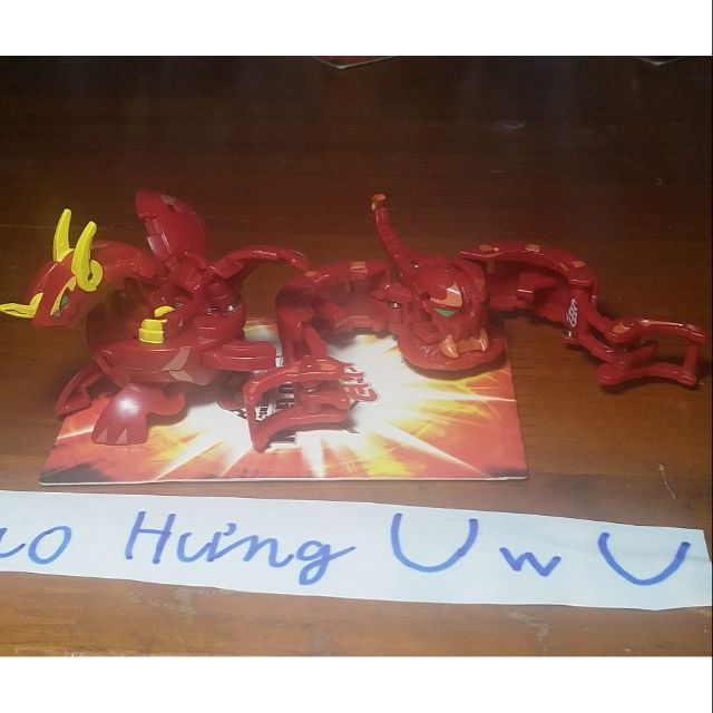 Mô hình đồ chơi bakugan, neo dragonoid ko xoay và trap