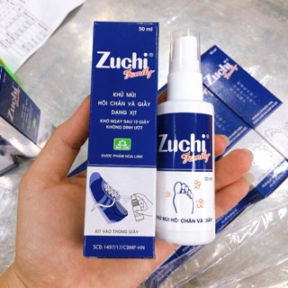 Zuchi - Xịt khử mùi hôi chân và giày | cực kỳ hiệu quả | 50ml