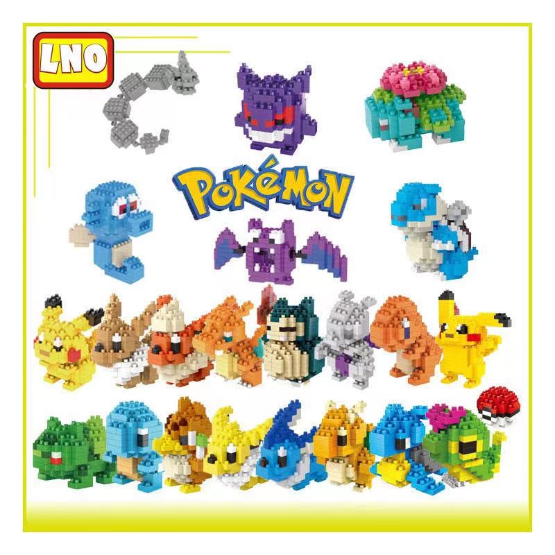 💖Mua 5 tặng 1💖 3D Lego mini blocks trẻ em hoạt hình anime xếp hình bộ mô hình giải nén dành cho người lớn Quà tặng tự làm