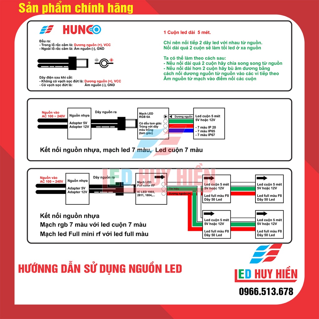 Cuộn Led dây RGB 5050, led cuộn 7 màu 5 mét, đèn LED tiktok