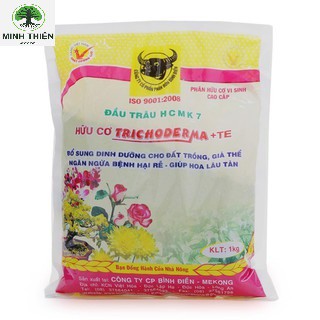 Phân bón - Phân Hữu Cơ Vi Sinh Trichoderma + TE Đầu Trâu 5Kg