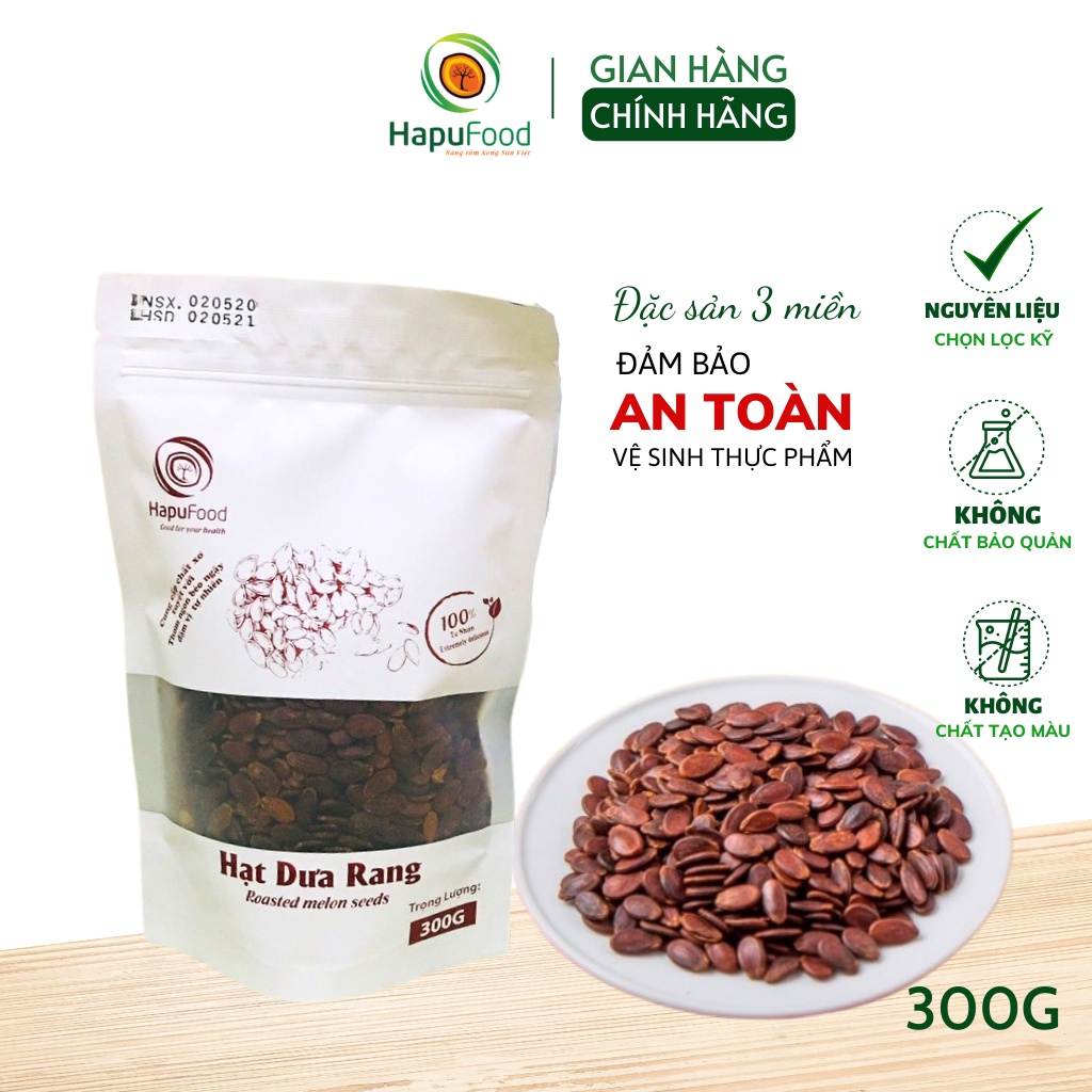 Hạt dưa rang 300g HAPUFOOD ăn liền dinh dưỡng, đảm bảo ATVSTP