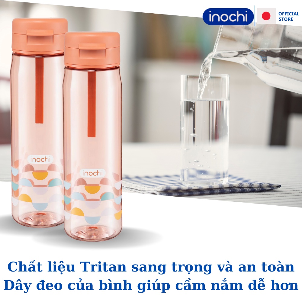 Bình nước Kita Fami 700ml inochi bình nước đi học
