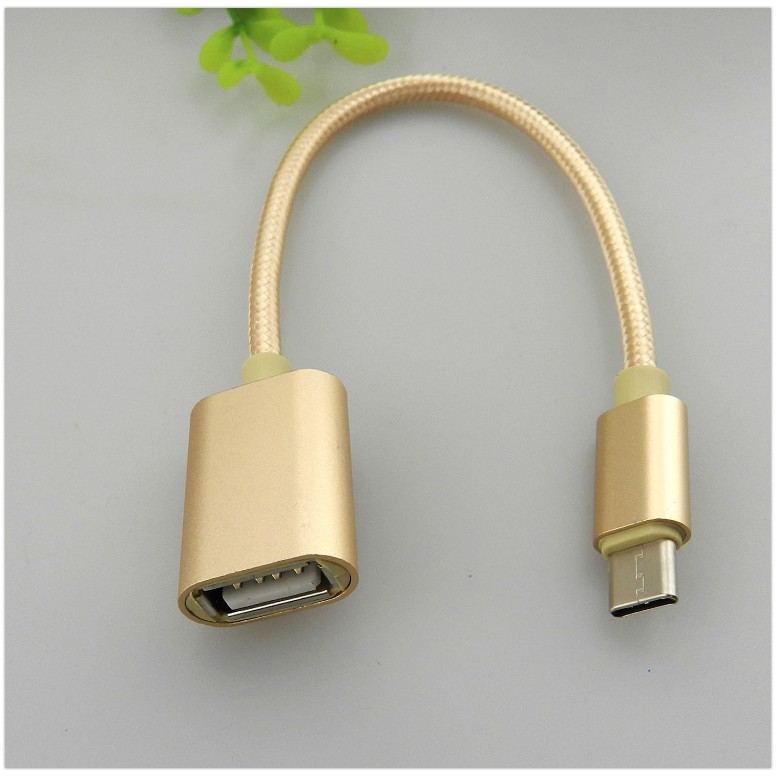 Cáp OTG USB-C Sang USB Dài 15 Cm (Bọc Dù) -  Kết Nối Phụ Kiện - OTG143