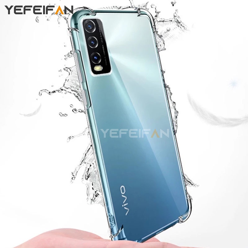 Ốp điện thoại cho Vivo Y15s X70 X60 X50 Y21 Y33s Y21s Y20s G V21 5G silicon trong suốt chống sốc ốp lưng