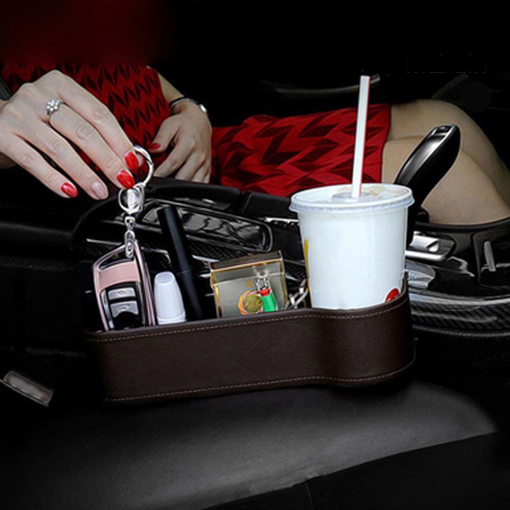 Hộc nhựa giả da đựng vật dụng tiện lợi trên xe hơi