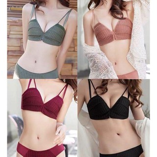 Bộ đồ lót thổ cẩm 2 dây xếp tầng cực xinh