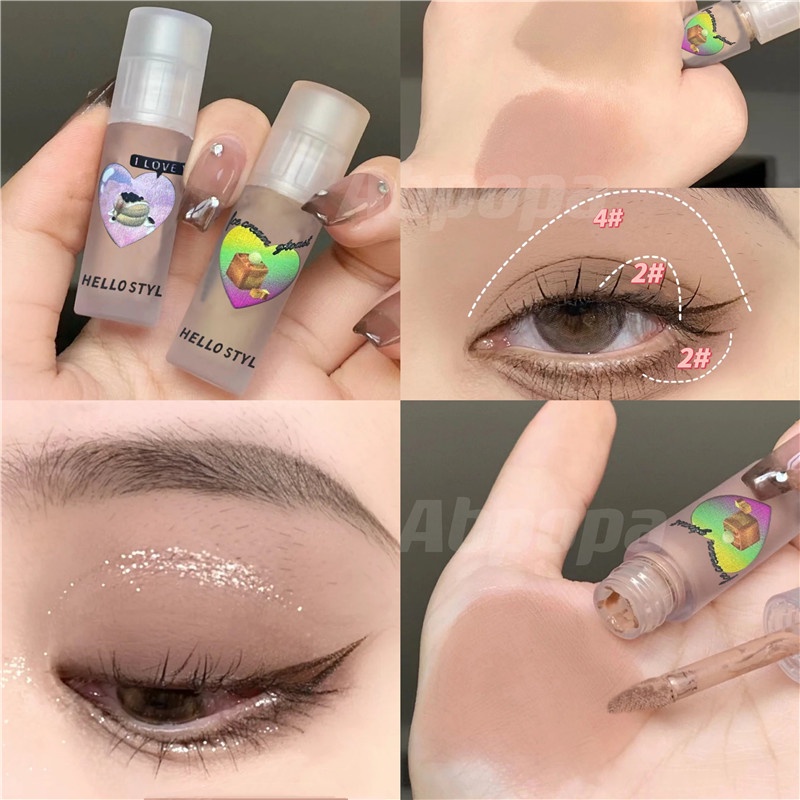 Abpopa HELLO STYLE® Phấn Mắt Dạng Lỏng Lâu Trôi Chống Thấm Nước Chất Lượng Cao
