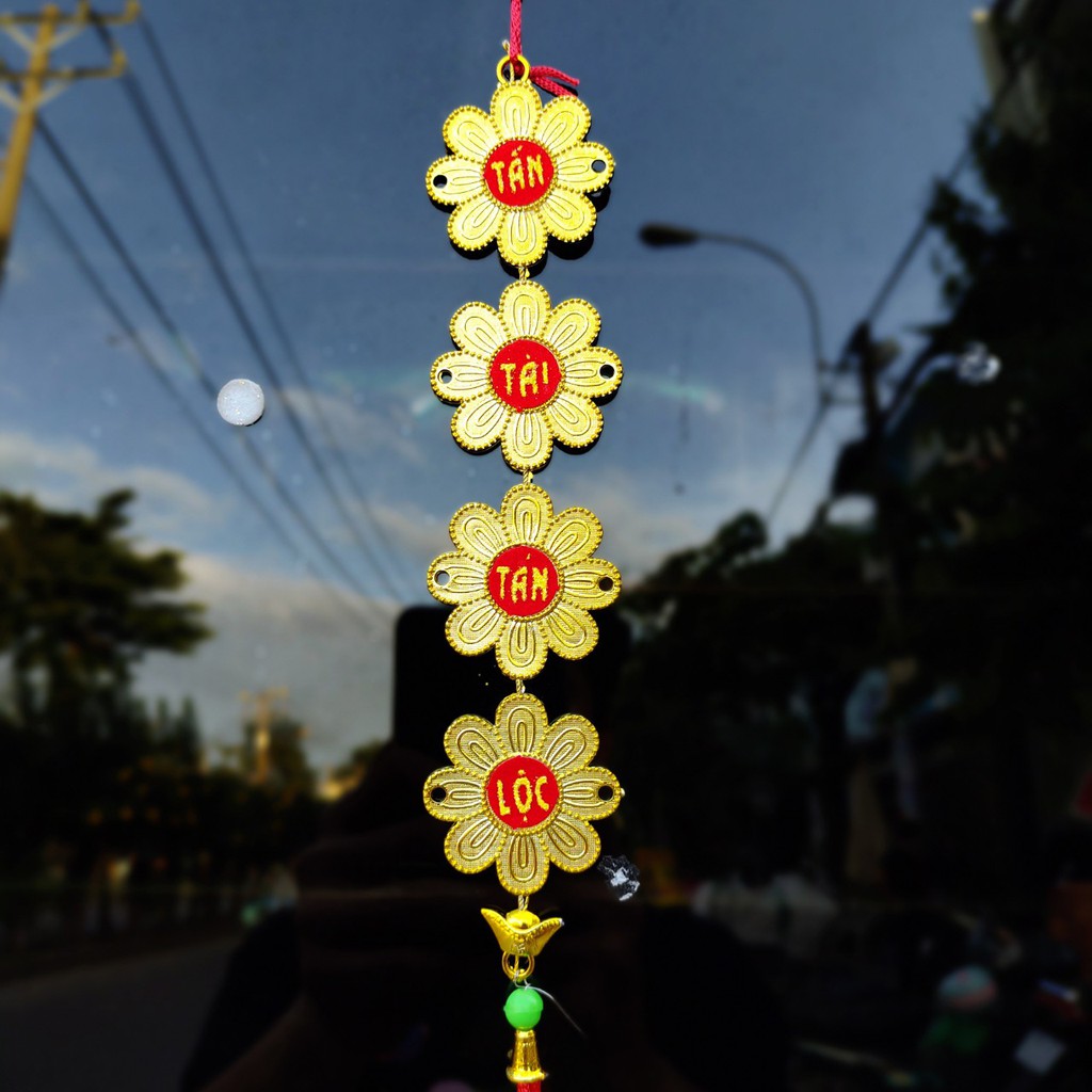 Dây treo trang trí tết hoa mai A23