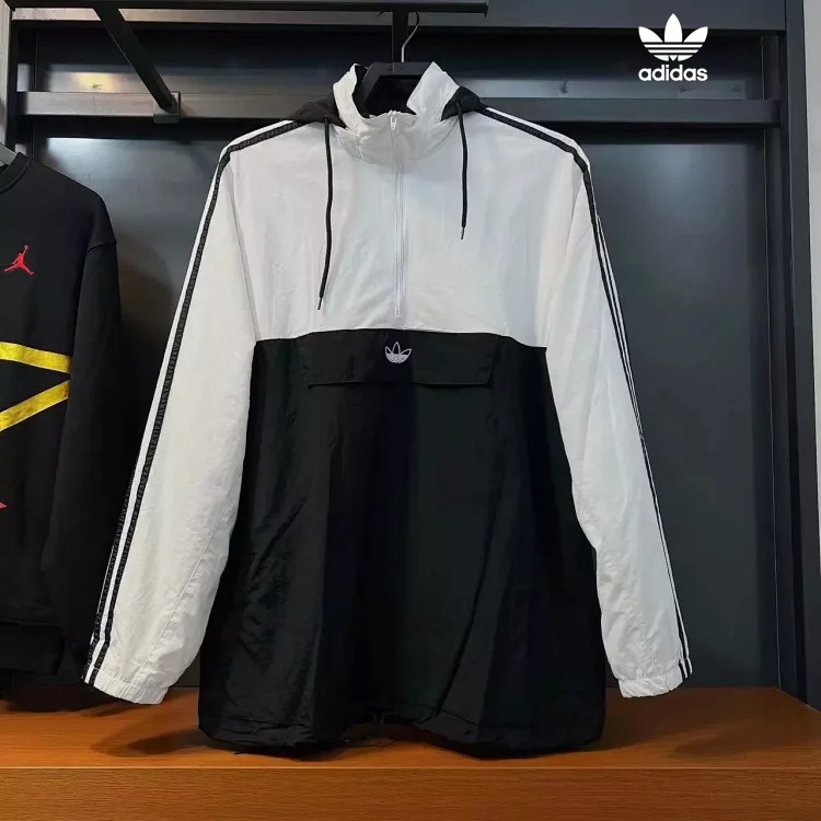 Áo Khoác Gió Adidas 100% Chính Hãng Phối Màu Tương Phản Thời Trang Cho Cặp Đôi ED5662