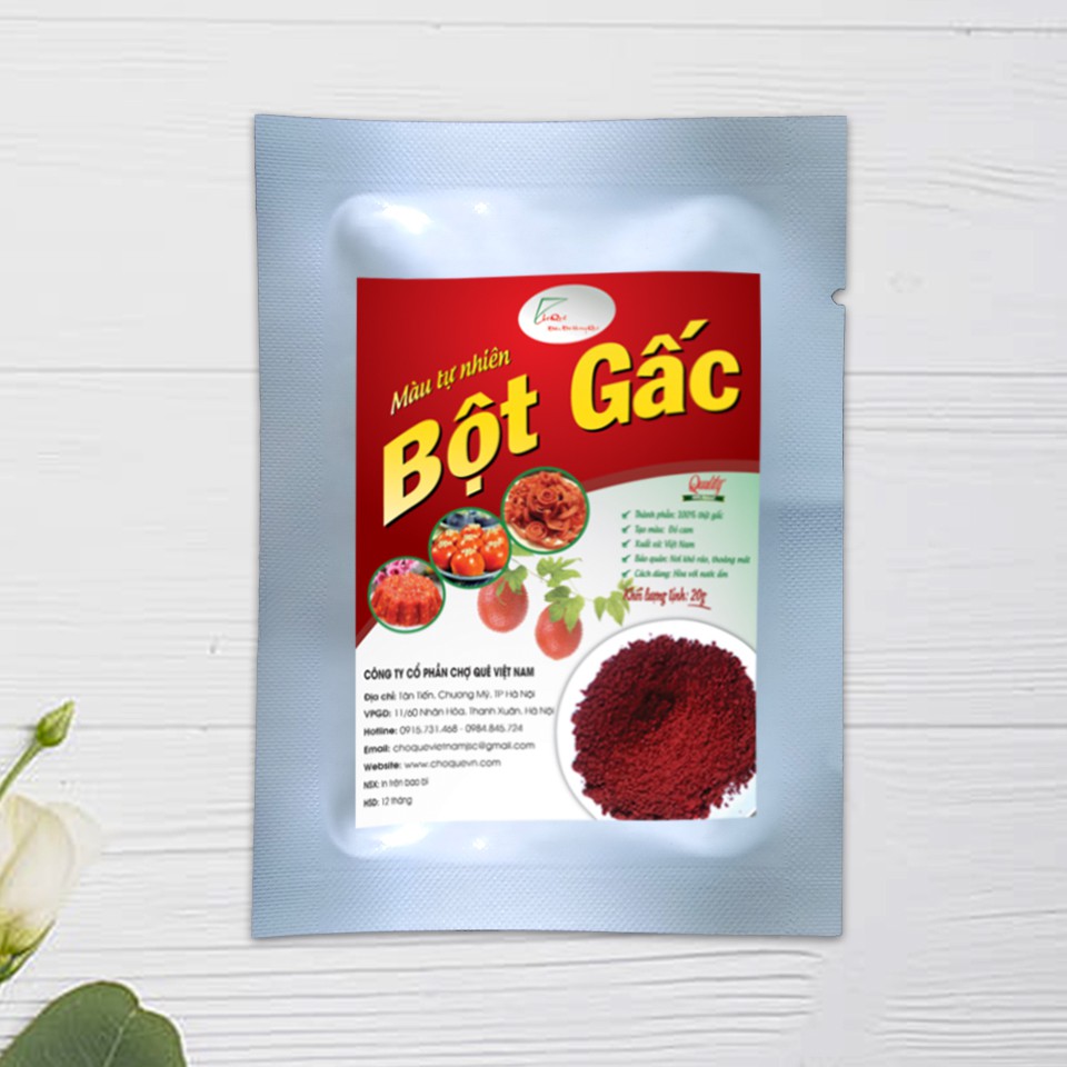 Combo 9 Gói Bột Tạo Màu Tự Nhiên Rau Củ Quả 20g