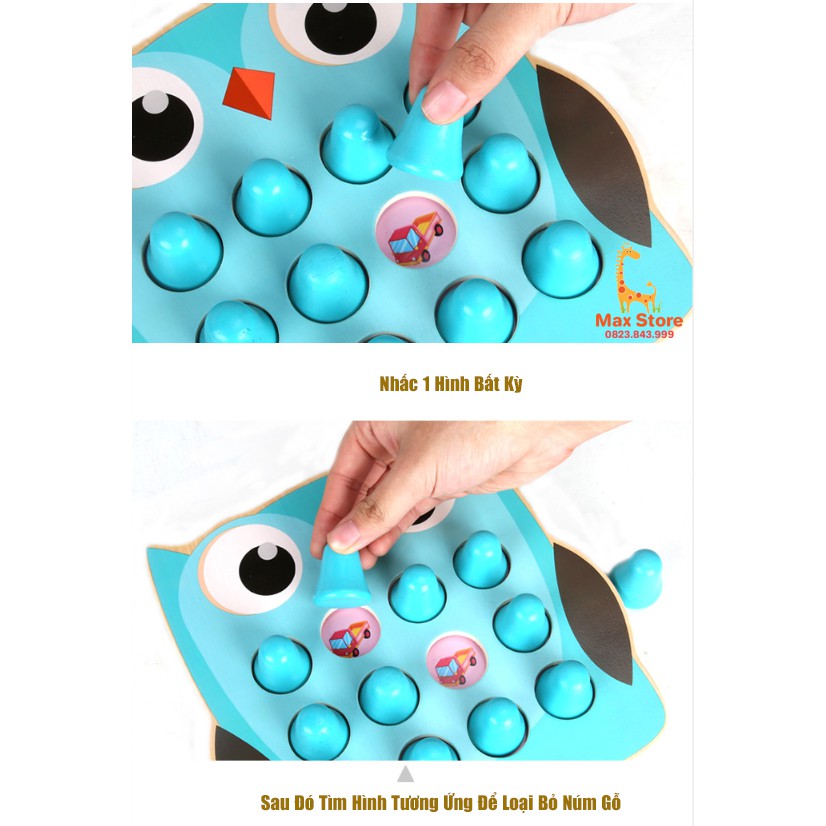 Bộ Đồ Chơi Luyện Trí Nhớ Tìm Cặp Hình Con Cú