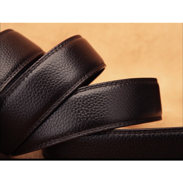 Thắt Lưng Dây Nịt Nam Da Bò 100% Khóa Tự Động Cao Cấp N5 - Đồ Da Kingshop