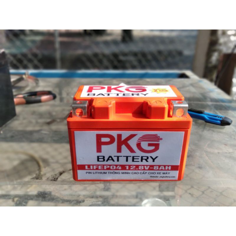 Ắc quy lithium 12.8v 8ah full dung lượng max 100a khởi động xe máy