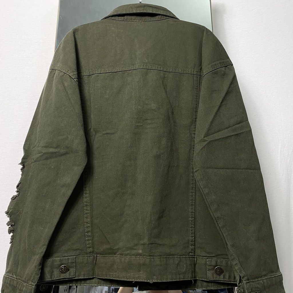 Áo Khoác Nam Nữ- Áo Khoác Jean YAYSHOP chi tiết Rách Kiểu cá tính unisex