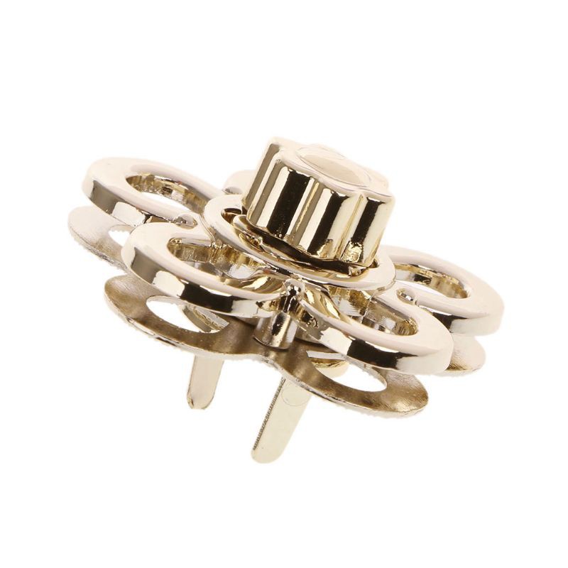 Khóa kim loại tạo hình hoa làm túi xách thủ công